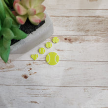 Load image into Gallery viewer, Acrylic Tennis Ball Earrings