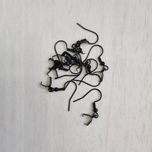 Load image into Gallery viewer, Pinch Bail Ear Wires - BLACK, 304 Stainless Steel