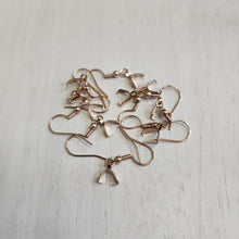 Load image into Gallery viewer, Pinch Bail Ear Wires - ROSE GOLD, Ion Plated 304 Stainless Steel