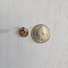Load image into Gallery viewer, Textured Round Stud with Post, 12mm - ROSE GOLD, Ion Plated 304 Stainless Steel
