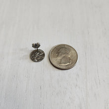 Load image into Gallery viewer, Textured Round Stud with Post, 12mm - STAINLESS STEEL, 304 Stainless Steel