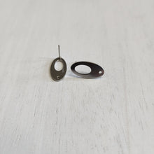 Load image into Gallery viewer, Cutout Oval Stud with Post - STAINLESS STEEL, 304 Stainless Steel