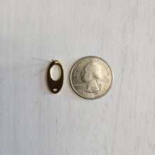 Load image into Gallery viewer, Cutout Oval Stud with Post - GOLD, 304 Stainless Steel