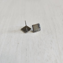 Load image into Gallery viewer, Solid Rhombus Stud with Post, 13.5mm - STAINLESS STEEL, 304 Stainless Steel