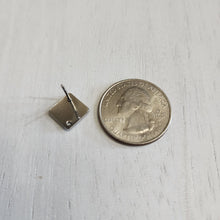 Load image into Gallery viewer, Solid Rhombus Stud with Post, 13.5mm - STAINLESS STEEL, 304 Stainless Steel