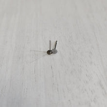 Load image into Gallery viewer, Flat Round Stud Backs/Posts/Findings, 4x12mm - STAINLESS STEEL, 304 Stainless Steel