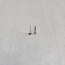 Load image into Gallery viewer, Flat Round Stud Backs/Posts/Findings, 3x12mm - STAINLESS STEEL, 304 Stainless Steel