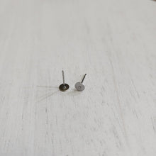 Load image into Gallery viewer, Flat Round Stud Backs/Posts/Findings, 5x12mm - STAINLESS STEEL, 304 Stainless Steel