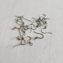 Load image into Gallery viewer, Flat French Hook Ear Wires - STAINLESS STEEL, 304 Stainless Steel