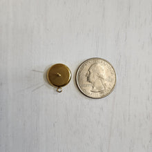 Load image into Gallery viewer, Round Stud Bezel Connector, 12mm - GOLD, 304 Stainless Steel