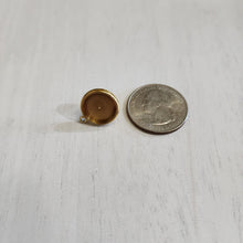 Load image into Gallery viewer, Round Stud Bezel Connector, 12mm - GOLD, 304 Stainless Steel