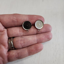 Load image into Gallery viewer, Round Stud Bezel Connector, 12mm - STAINLESS STEEL, 304 Stainless Steel