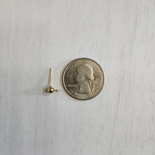 Load image into Gallery viewer, Round Ball Stud Posts/Findings, 4mm - GOLD, 304 Stainless Steel
