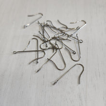 Load image into Gallery viewer, Long Stem Ear Wires with Front Facing Loop - STAINLESS STEEL, 316 Stainless Steel