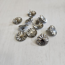 Load image into Gallery viewer, Sunburst Round Stud with Post, 17mm - STAINLESS STEEL, 304 Stainless Steel