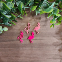 Load image into Gallery viewer, Acrylic Cutout Flamingo Earrings