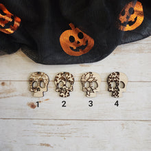 Load image into Gallery viewer, Halloween Engraved Skulls