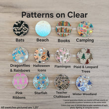 Load image into Gallery viewer, Patterned Acrylic Cutout Wide Teardrops