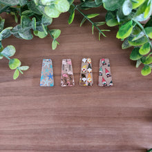 Load image into Gallery viewer, Patterned Acrylic Wide Angled Bar Drops