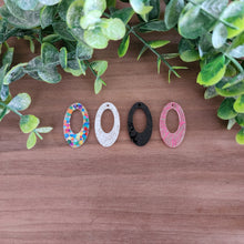 Load image into Gallery viewer, Patterned Acrylic Cutout Oval Drops
