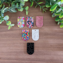 Load image into Gallery viewer, Patterned Acrylic Reverse Tombstone Drops