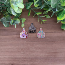 Load image into Gallery viewer, Patterned Acrylic Cow Tag Drops