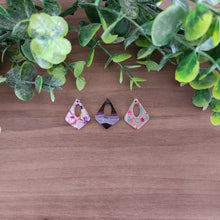 Load image into Gallery viewer, Patterned Acrylic Cutout Rounded Diamond Drops
