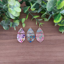 Load image into Gallery viewer, Patterned Acrylic Rounded Split Teardrops