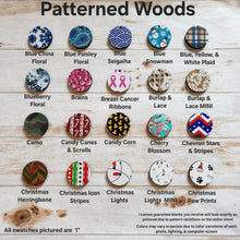Load image into Gallery viewer, Patterned Wood Classic Teardrops