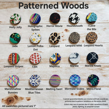 Load image into Gallery viewer, Patterned Wood Cutout Wide Diamond Drops