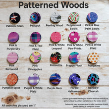 Load image into Gallery viewer, Patterned Wood Cutout Rounded Diamond Drops