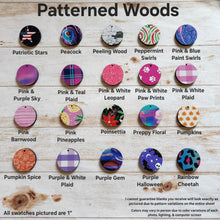 Load image into Gallery viewer, Patterned Wood Lucky Script Drops