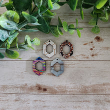 Load image into Gallery viewer, Patterned Wood Cutout Elongated Honeycomb Drops