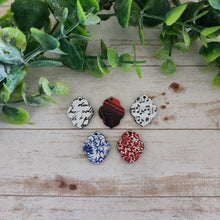 Load image into Gallery viewer, Patterned Wood Tile Drops