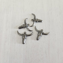 Load image into Gallery viewer, Cow Skull Charm/Pendant - STAINLESS STEEL, 304 Stainless Steel