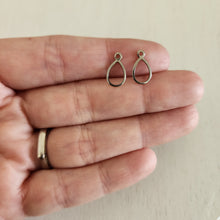 Load image into Gallery viewer, Open Teardrop Charm/Pendant - STAINLESS STEEL, 304 Stainless Steel