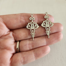 Load image into Gallery viewer, Lotus Charm/Pendant - STAINLESS STEEL, 304 Stainless Steel