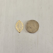 Load image into Gallery viewer, Leaf Charm/Pendant - GOLD, 304 Stainless Steel