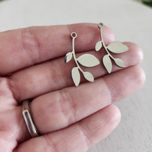 Load image into Gallery viewer, Leafy Branch Charm/Pendant - STAINLESS STEEL, 304 Stainless Steel