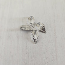Load image into Gallery viewer, Textured Leaf Charm/Pendant - STAINLESS STEEL, 304 Stainless Steel