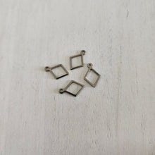 Load image into Gallery viewer, Open Diamond Charm/Pendant - STAINLESS STEEL, 304 Stainless Steel