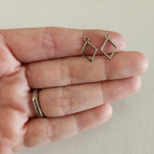 Load image into Gallery viewer, Open Diamond Charm/Pendant - STAINLESS STEEL, 304 Stainless Steel