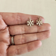 Load image into Gallery viewer, Snowflake Charm/Pendant - STAINLESS STEEL, 304 Stainless Steel