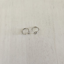 Load image into Gallery viewer, Small Round Semi Circle Ear Wires with Front Facing Loop - STAINLESS STEEL, 316L Surgical Stainless Steel