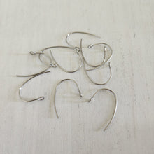 Load image into Gallery viewer, Simple Ear Wires with Front Facing Loop - STAINLESS STEEL, 304 Stainless Steel