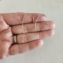 Load image into Gallery viewer, Simple Ear Wires with Front Facing Loop - STAINLESS STEEL, 304 Stainless Steel