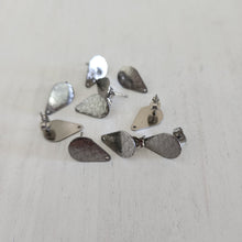 Load image into Gallery viewer, Wave Pattern Teardrop Stud with Post - STAINLESS STEEL, 304 Stainless Steel