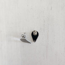 Load image into Gallery viewer, Wave Pattern Teardrop Stud with Post - STAINLESS STEEL, 304 Stainless Steel