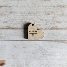 Load image into Gallery viewer, Easter Heart & Cross Drops (Side Hole)