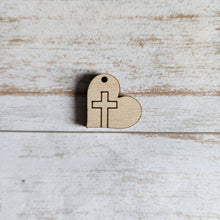 Load image into Gallery viewer, Easter Heart & Cross Drops (Side Hole)